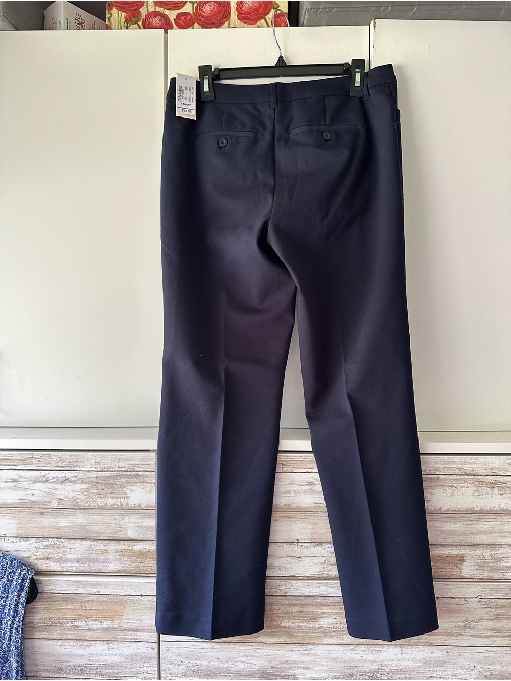 💼 NWT Christopher & Banks Navy Dress Pants Size 8 Short Career Stretch - Picture 2 of 9